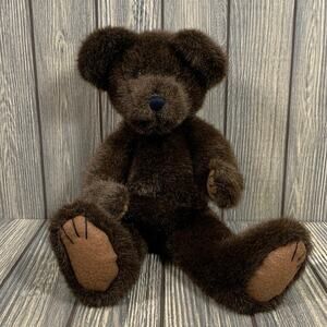 Boyds Bear JB Bean Series Brown Weighted Posable Articulated Vintage 90s 16"